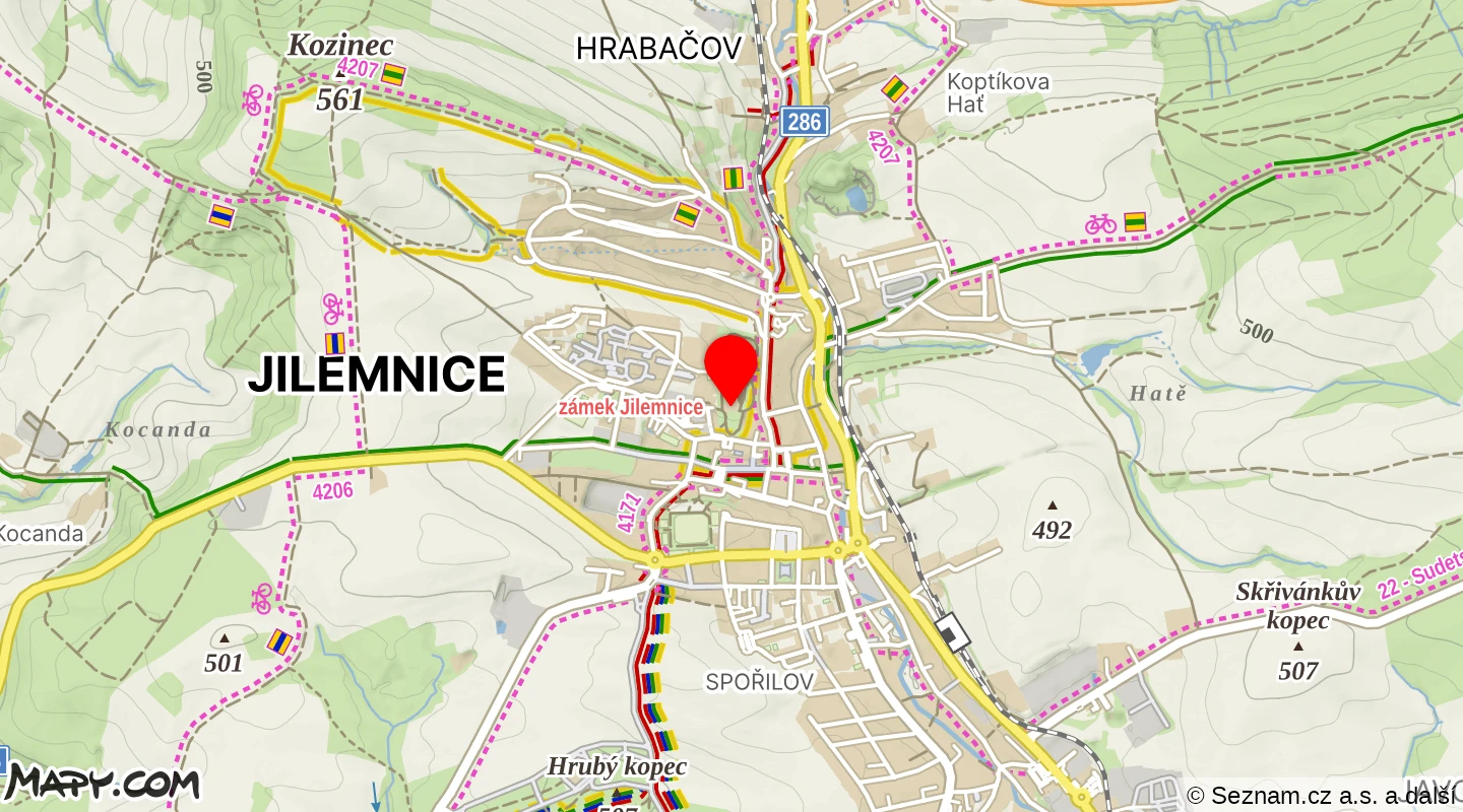 Mapa: Jilemnice, Krkonošské muzeum